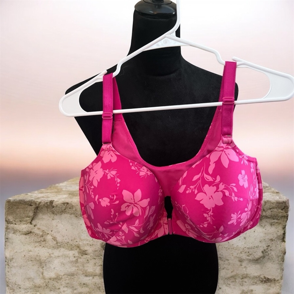 Torrid Vibrant Pink Floral Bra